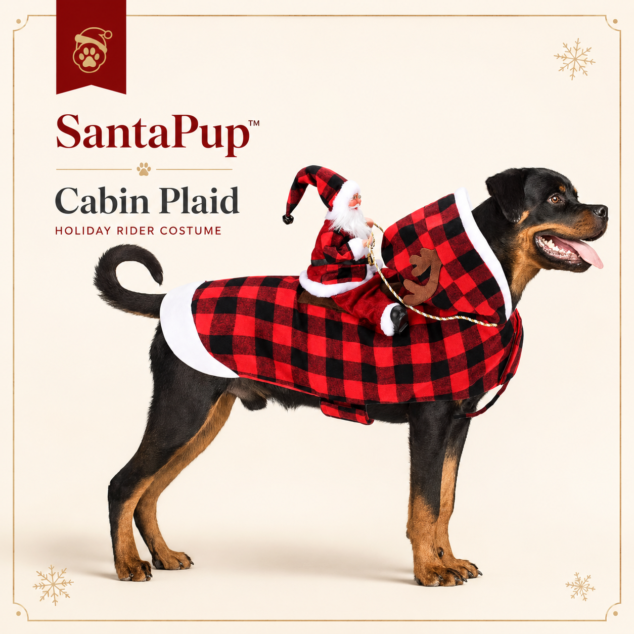 SantaPup™ Riding Santa Costume